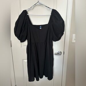 Old Navy Black Textured Dress
